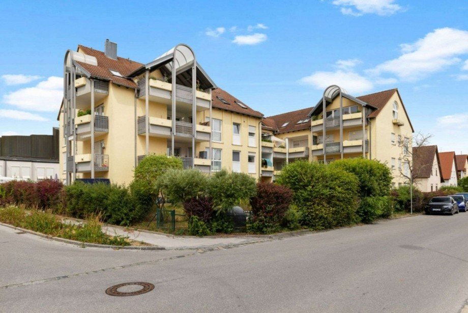 Au�enansicht Erdgeschosswohnung Gersthofen