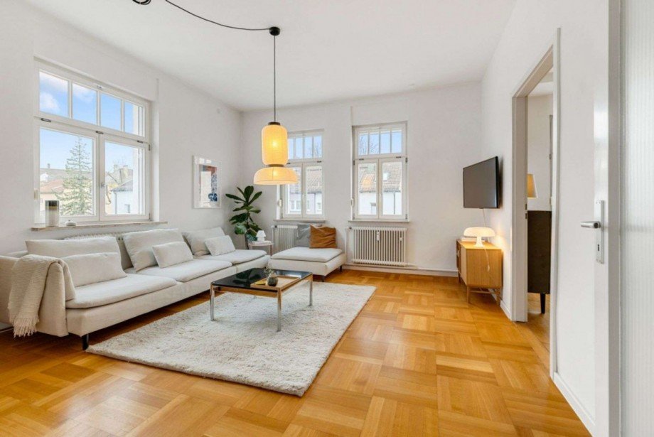 Wohnzimmer Etagenwohnung Augsburg