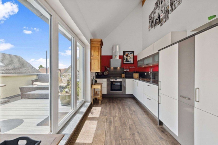 K�che Dachgeschosswohnung Augsburg