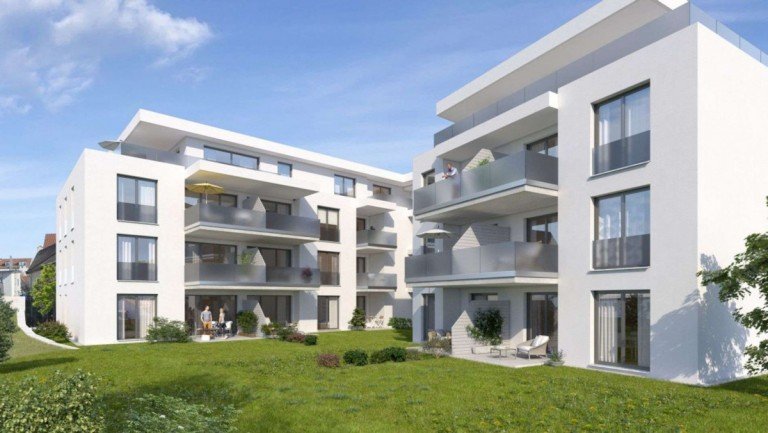 Visualisierung AUSSEN Augsburg Etagenwohnung F�r Interessenten ab 58 Jahren: 3 Zimmer Neubauwohnung am Fl��erpark im WOBITA Konzept*