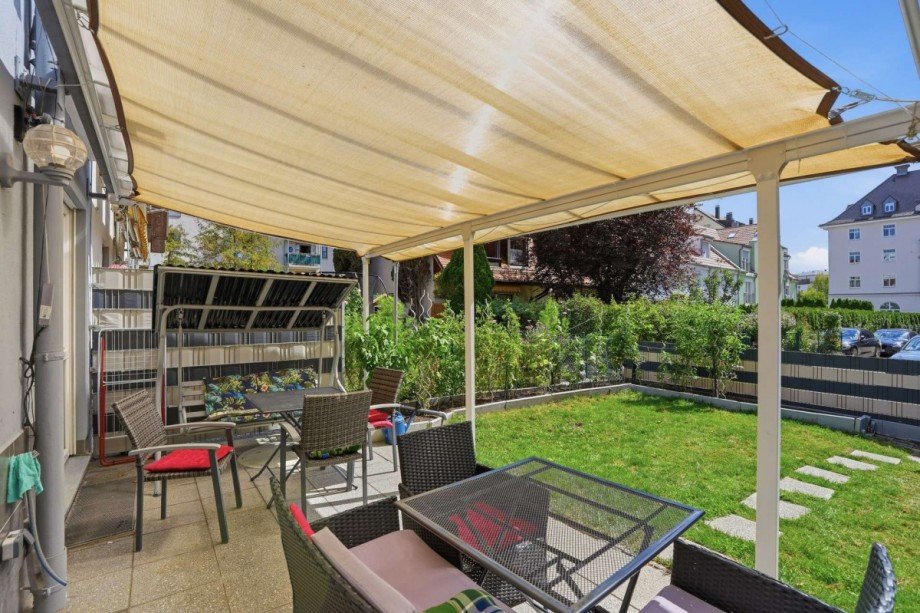 Terrasse Reiheneckhaus Augsburg