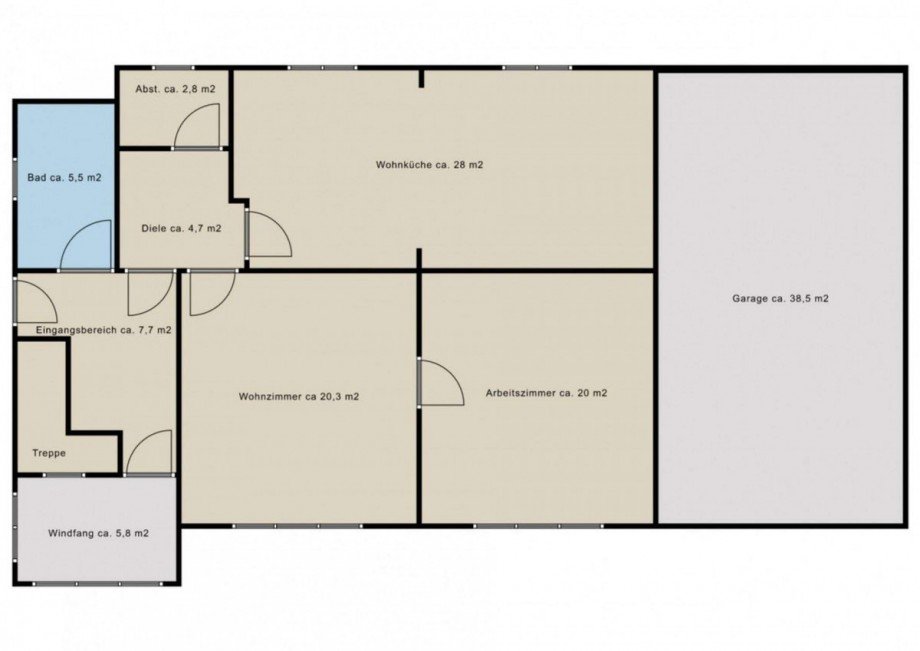 Grundriss EG Einfamilienhaus K�nigsbrunn
