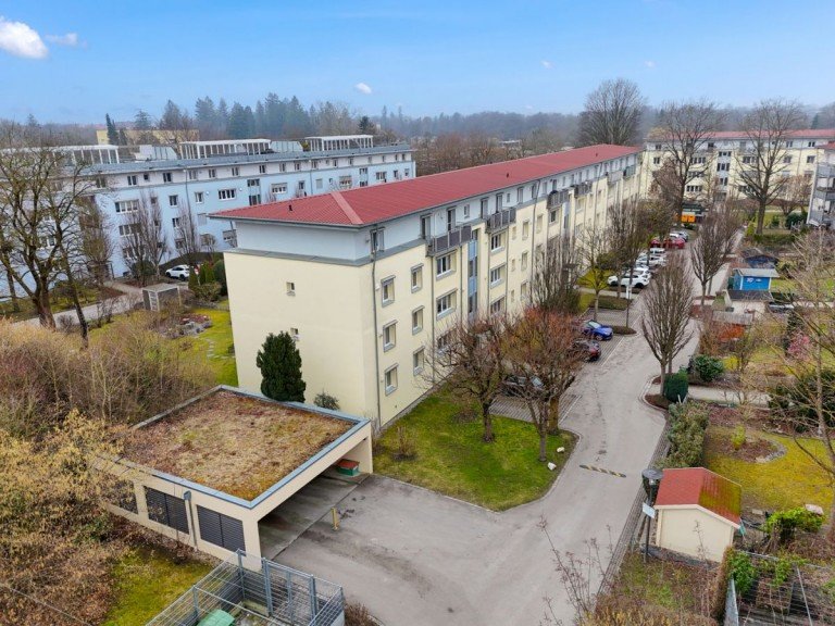 Au�enansicht Augsburg Etagenwohnung Modern wohnen in Pfersee: 3-Zimmerwohnung mit Balkon & TG � keine zus�tzliche K�ufer-Provision