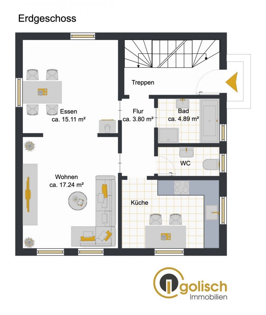 Grundriss EG Einfamilienhaus K�nigsbrunn