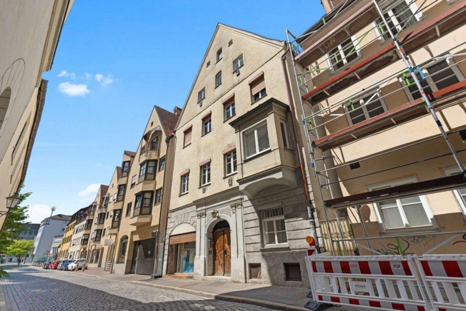 Au�enansicht Mehrfamilienhaus Augsburg
