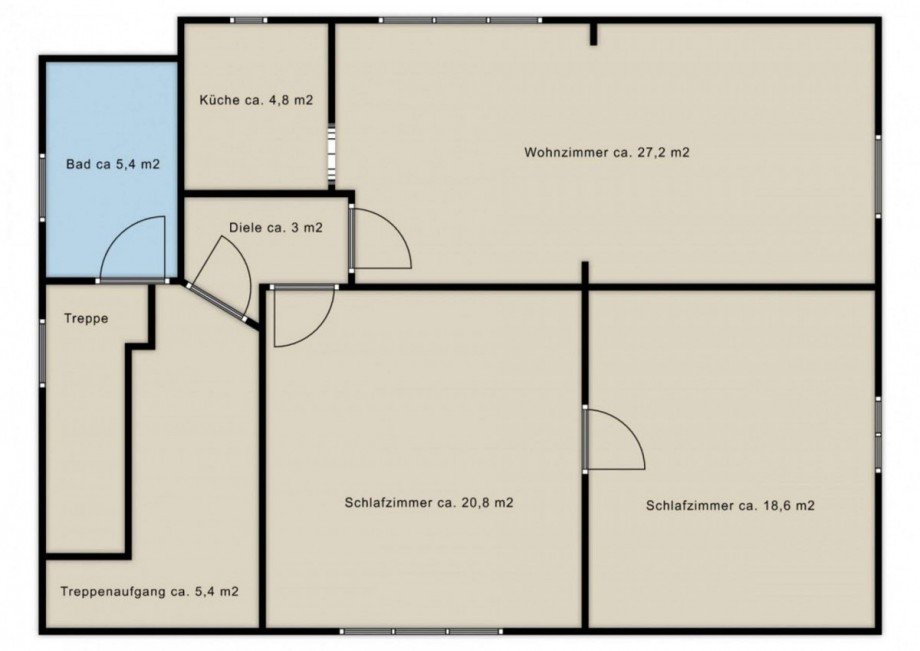 Grundriss OG Einfamilienhaus K�nigsbrunn
